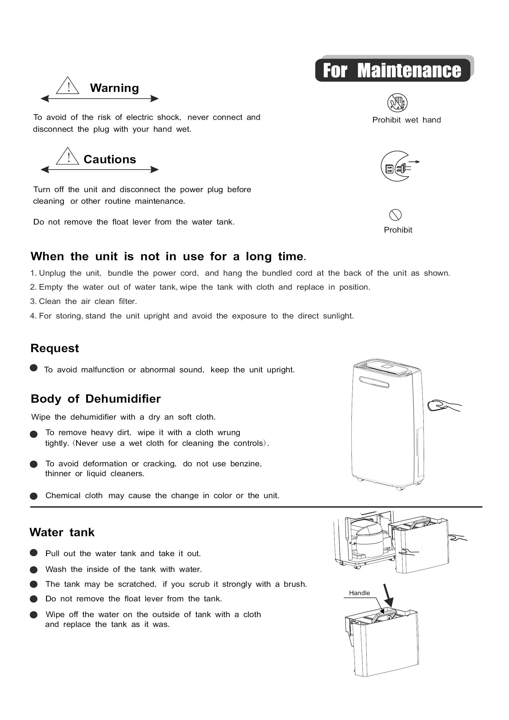 totoyomy dehumidifier td z25n w user guide 14