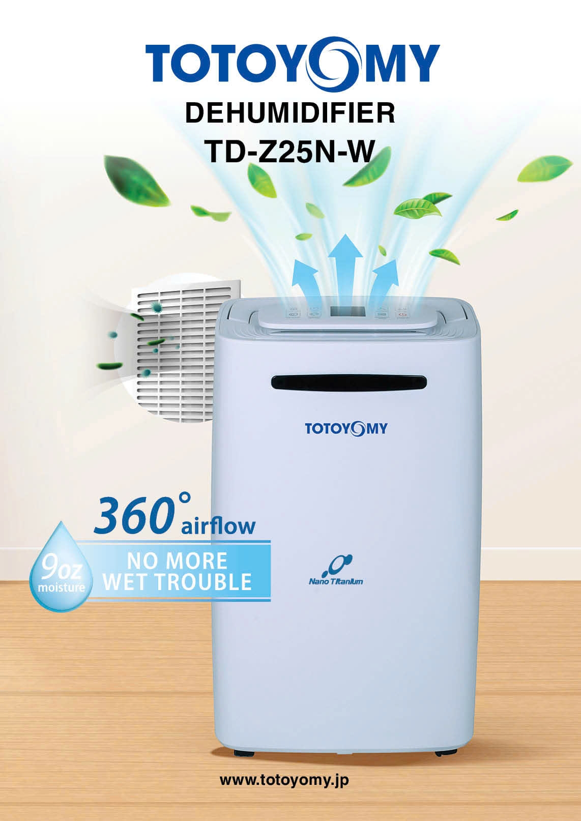 totoyomy dehumidifier td z n w 01