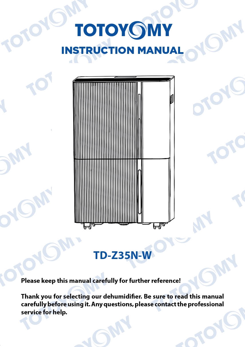 totoyomy dehumidifier td z35n w jp02