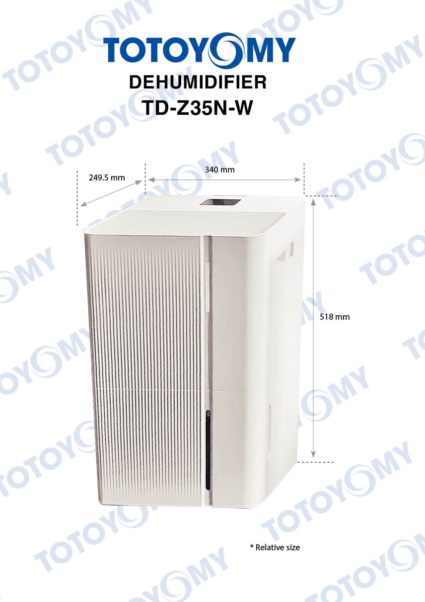 totoyomy dehumidifier td z35n w jp20